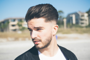 young man with a hair fade